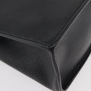 Christian Dior Hand Bag Leather 2way Black Gold Auth ka3950-17