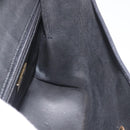 Christian Dior Hand Bag Leather 2way Black Gold Auth ka3950-20