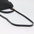 Christian Dior Hand Bag Leather 2way Black Gold Auth ka3950-8