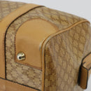 CELINE Macadam Canvas Hand Bag PVC Beige Gold Auth ka3954-10