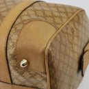 CELINE Macadam Canvas Hand Bag PVC Beige Gold Auth ka3954-12