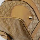 CELINE Macadam Canvas Hand Bag PVC Beige Gold Auth ka3954-13