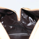 CELINE Macadam Canvas Hand Bag PVC Beige Gold Auth ka3954-19