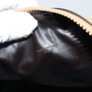 CELINE Macadam Canvas Hand Bag PVC Beige Gold Auth ka3954-23