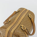 CELINE Macadam Canvas Hand Bag PVC Beige Gold Auth ka3954-6