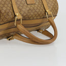 CELINE Macadam Canvas Hand Bag PVC Beige Gold Auth ka3954-7