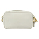 PRADA Shoulder Bag Safiano leather White Gold Auth ka3958A-2