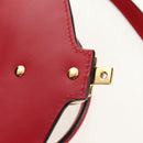 GUCCI Silvi Sherry Line Hand Bag Leather 3way Red Gold 470270 Auth ka395AV-23