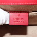 GUCCI Silvi Sherry Line Hand Bag Leather 3way Red Gold 470270 Auth ka395AV-25