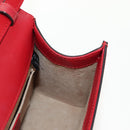 GUCCI Silvi Sherry Line Hand Bag Leather 3way Red Gold 470270 Auth ka395AV-26
