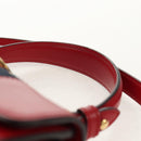 GUCCI Silvi Sherry Line Hand Bag Leather 3way Red Gold 470270 Auth ka395AV-14