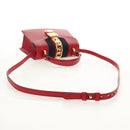 GUCCI Silvi Sherry Line Hand Bag Leather 3way Red Gold 470270 Auth ka395AV-8