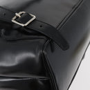 GUCCI Bamboo Backpack Patent leather Black Silver 003 2058 0016 5 Auth ka3960-19