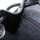 GUCCI Bamboo Backpack Patent leather Black Silver 003 2058 0016 5 Auth ka3960-27