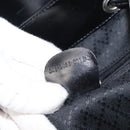 GUCCI Bamboo Backpack Patent leather Black Silver 003 2058 0016 5 Auth ka3960-12