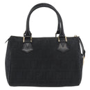 FENDI Zucca Canvas Hand Bag Black Gold Auth ka3961-2