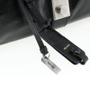 PRADA Hand Bag Leather Black Silver Auth ka3962SAM-14