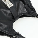 PRADA Hand Bag Leather Black Silver Auth ka3962SAM-6