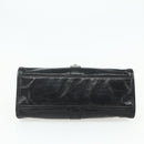 PRADA Hand Bag Leather Black Silver Auth ka3962SAM-9