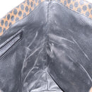 CELINE Macadam Canvas Tote Bag PVC Leather Black Gold Auth ka3966A-17