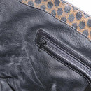 CELINE Macadam Canvas Tote Bag PVC Leather Black Gold Auth ka3966A-19