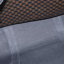 CELINE Macadam Canvas Tote Bag PVC Leather Black Gold Auth ka3968-11