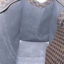 CELINE Macadam Canvas Tote Bag PVC Leather Black Gold Auth ka3968-19