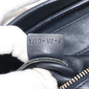 CELINE Luggage Medium Hand Bag Suede Leather Beige Gold black Auth ka3972A-12