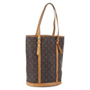 LOUIS VUITTON Monogram Bucket GM Shoulder Bag M42236 LV Auth ka398-1