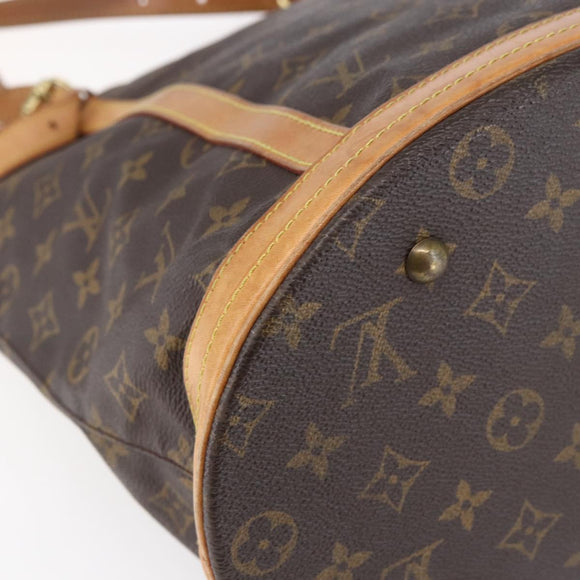 LOUIS VUITTON Monogram Bucket GM Shoulder Bag M42236 LV Auth ka398