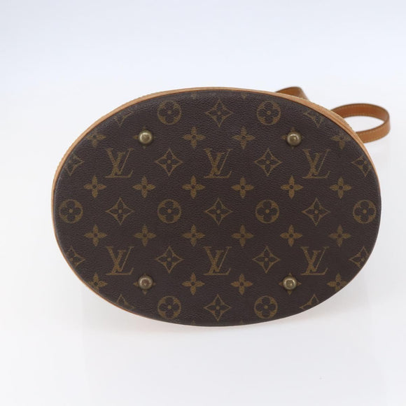 LOUIS VUITTON Monogram Bucket GM Shoulder Bag M42236 LV Auth ka398