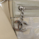 CHANEL New Travel Line Umhängetasche Nylon Beige CC Auth ka3980A-19