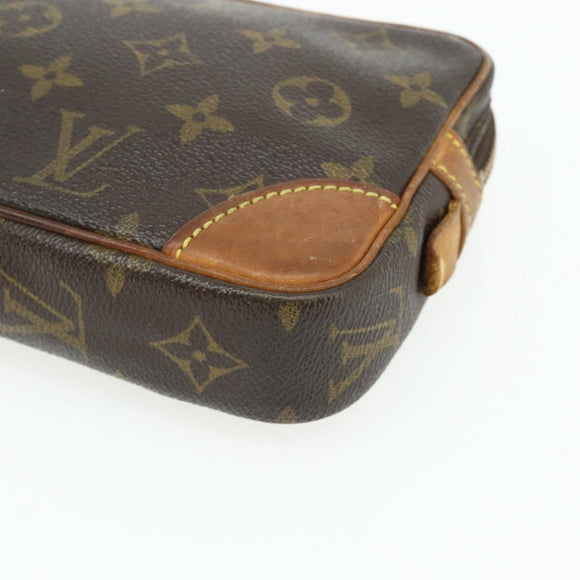 LOUIS VUITTON Monogram Marly Dragonne PM Clutch Bag M51827 LV Auth ka3981