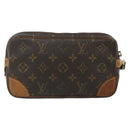 LOUIS VUITTON Monogram Marly Dragonne PM Clutch Bag M51827 LV Auth ka3981-2