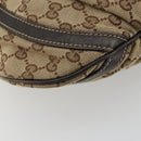GUCCI GG Canvas Shoulder Bag Beige Gold 203257 Auth ka3983-11