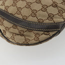 GUCCI GG Canvas Shoulder Bag Beige Gold 203257 Auth ka3983-13