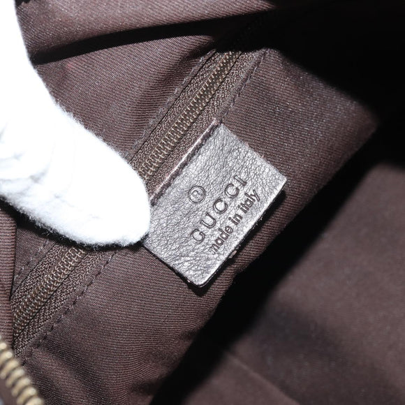 GUCCI GG Canvas Shoulder Bag Beige Gold 203257 Auth ka3983