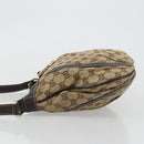 GUCCI GG Canvas Shoulder Bag Beige Gold 203257 Auth ka3983-5