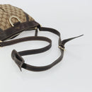 GUCCI GG Canvas Shoulder Bag Beige Gold 203257 Auth ka3983-7