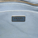 PRADA Canapa PM Hand Bag Canvas 2way Blue Gold Auth ka3985-19