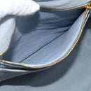 PRADA Canapa PM Hand Bag Canvas 2way Blue Gold Auth ka3985-24