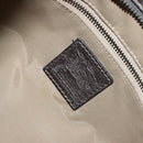 BURBERRY Shoulder Bag Leather Canvas Silver Auth ka3987A-15