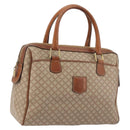 CELINE Macadam Canvas Hand Bag PVC Beige Gold Auth ka3988A-1