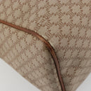 CELINE Macadam Canvas Hand Bag PVC Beige Gold Auth ka3988A-13