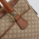 CELINE Macadam Canvas Hand Bag PVC Beige Gold Auth ka3988A-14