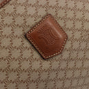 CELINE Macadam Canvas Hand Bag PVC Beige Gold Auth ka3988A-15