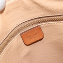 CELINE Macadam Canvas Hand Bag PVC Beige Gold Auth ka3988A-17