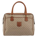 CELINE Macadam Canvas Hand Bag PVC Beige Gold Auth ka3988A-2