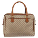 CELINE Macadam Canvas Hand Bag PVC Beige Gold Auth ka3988A-3