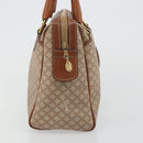 CELINE Macadam Canvas Hand Bag PVC Beige Gold Auth ka3988A-4